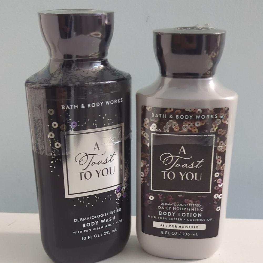 Bath & Body Works A Toast to You Body Wash and Lotion NWT